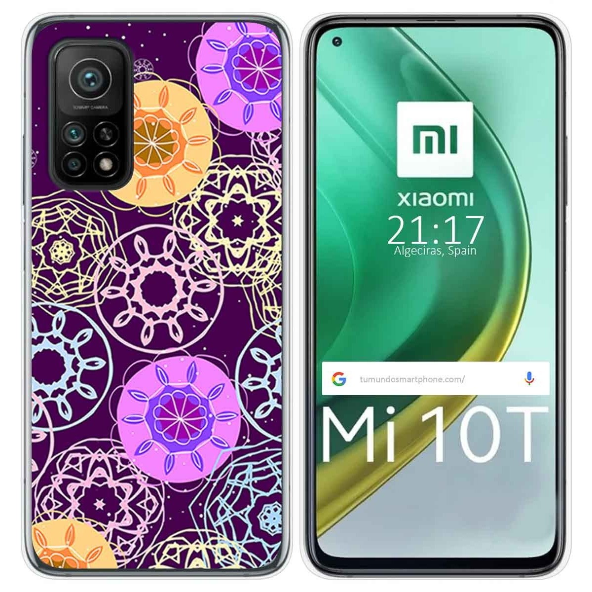 Funda Gel Tpu para Xiaomi Mi 10T / 10T Pro diseño Radial Dibujos