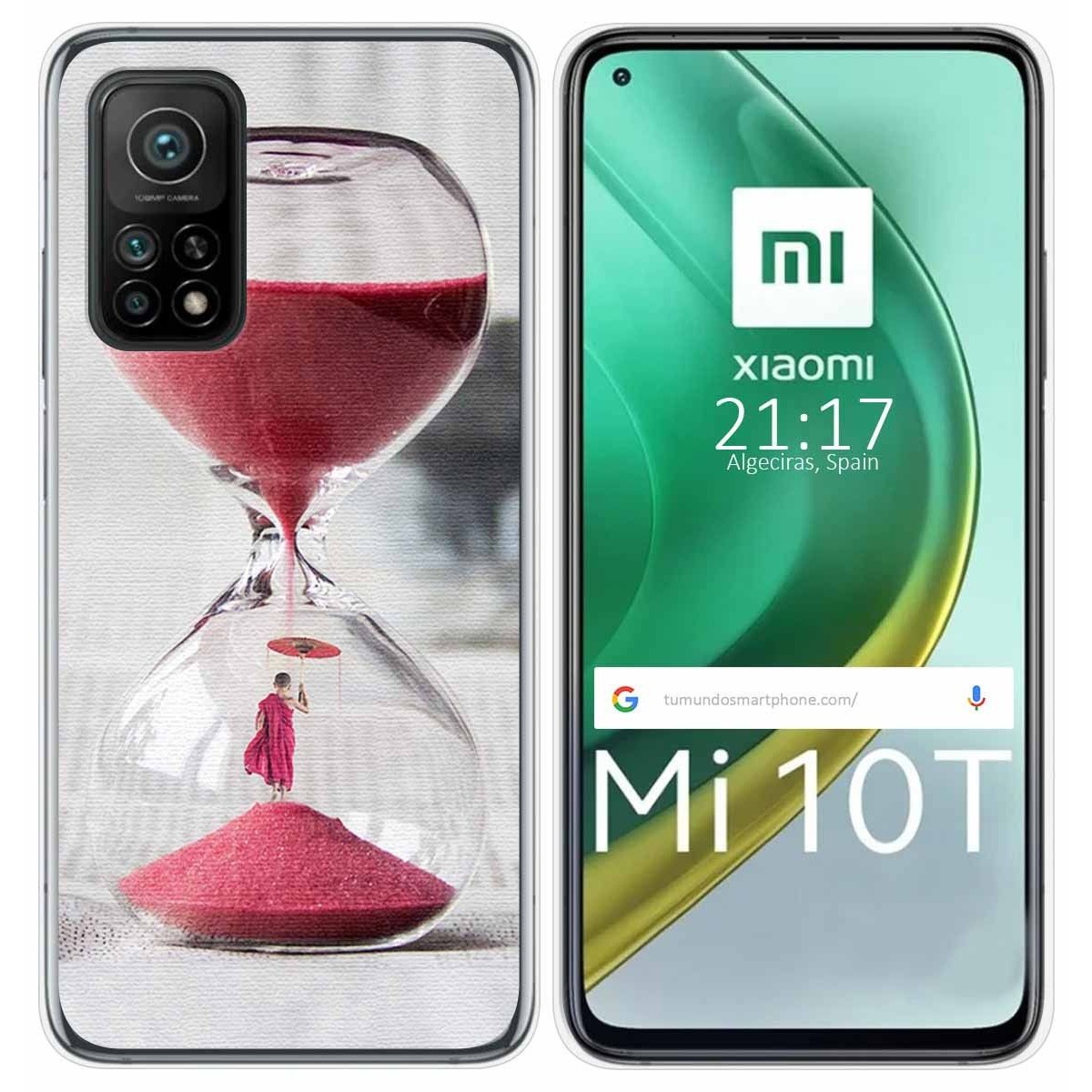 Funda Gel Tpu para Xiaomi Mi 10T / 10T Pro diseño Reloj Dibujos