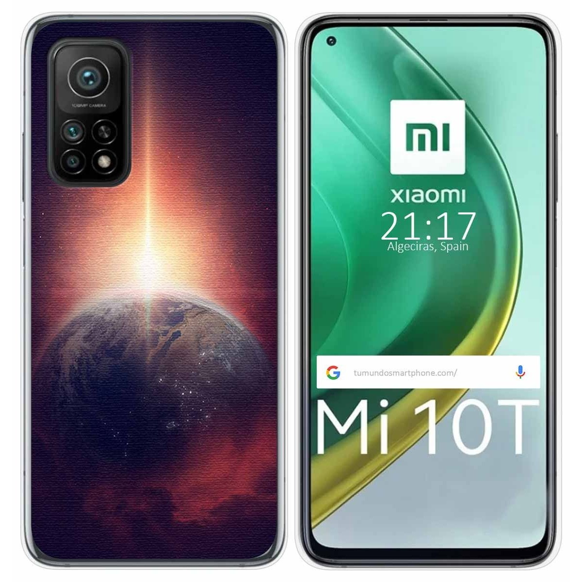 Funda Gel Tpu para Xiaomi Mi 10T / 10T Pro diseño Tierra Dibujos