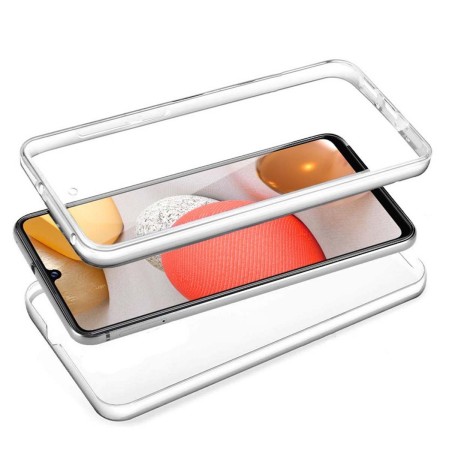 Funda Completa Transparente Pc + Tpu Full Body 360 para Samsung Galaxy A42 5G