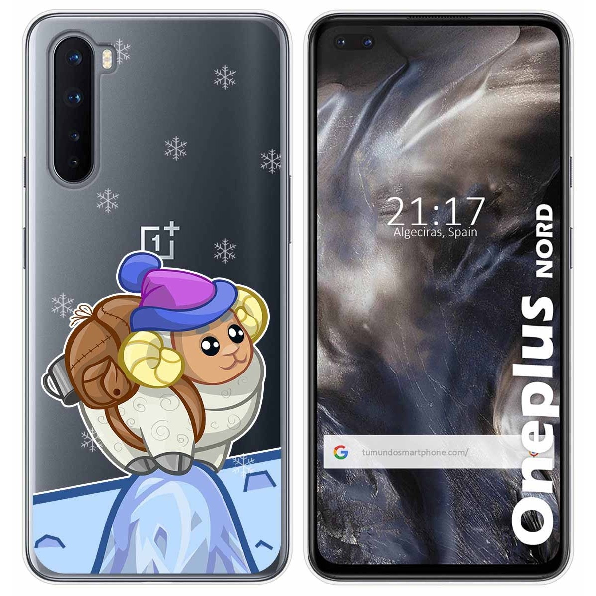 Funda Gel Transparente para OnePlus Nord diseño Cabra Dibujos