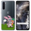 Funda Gel Transparente para OnePlus Nord diseño Conejo Dibujos