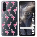Funda Gel Transparente para OnePlus Nord diseño Flamenco Dibujos