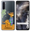Funda Gel Transparente para OnePlus Nord diseño Jirafa Dibujos