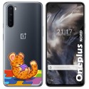 Funda Gel Transparente para OnePlus Nord diseño Leopardo Dibujos
