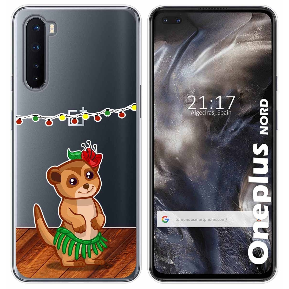 Funda Gel Transparente para OnePlus Nord diseño Suricata Dibujos