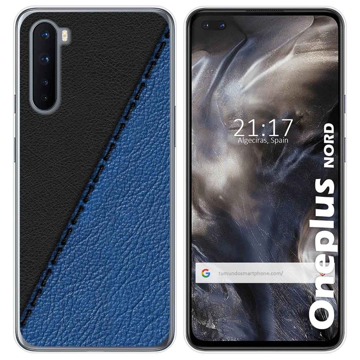 Funda Gel Tpu para OnePlus Nord diseño Cuero 02 Dibujos