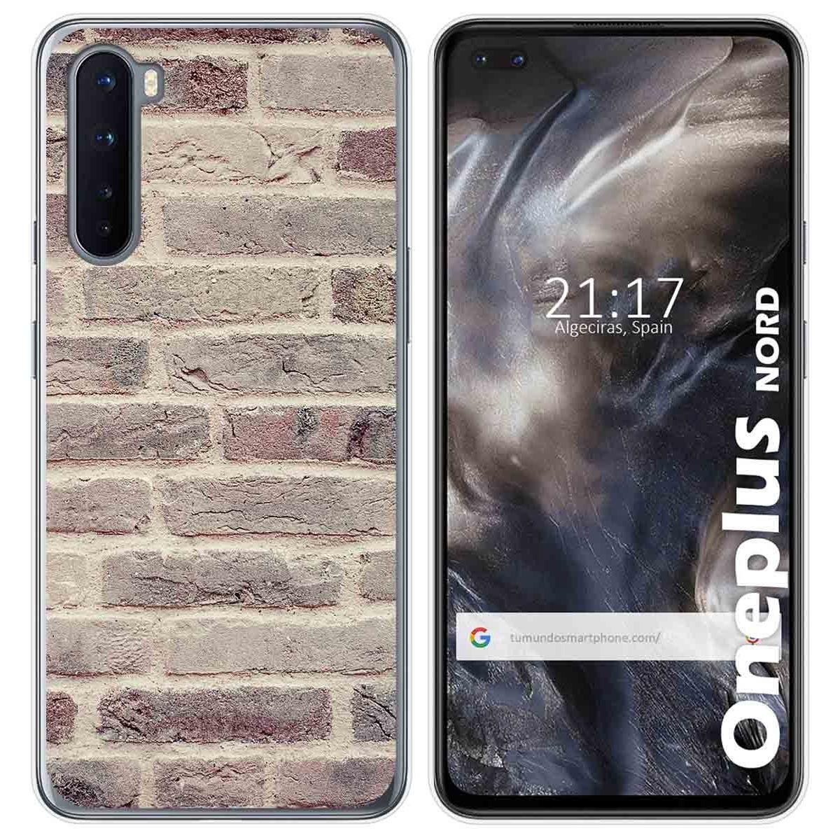 Funda Gel Tpu para OnePlus Nord diseño Ladrillo 01 Dibujos