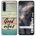 Funda Gel Tpu para OnePlus Nord diseño Madera 01 Dibujos