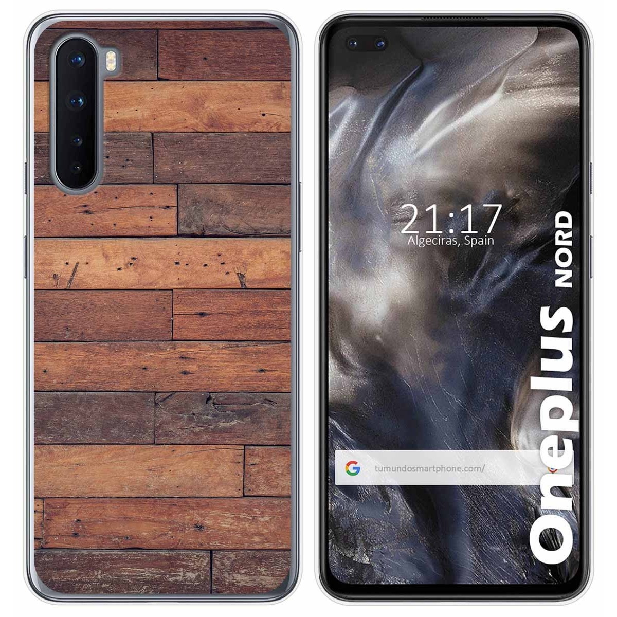 Funda Gel Tpu para OnePlus Nord diseño Madera 03 Dibujos