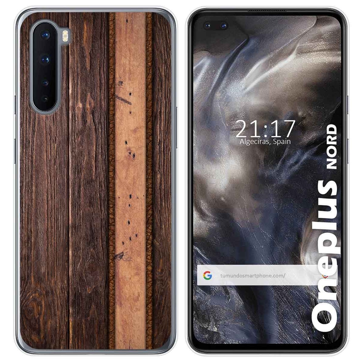 Funda Gel Tpu para OnePlus Nord diseño Madera 05 Dibujos
