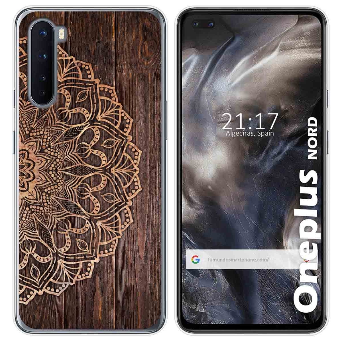 Funda Gel Tpu para OnePlus Nord diseño Madera 06 Dibujos