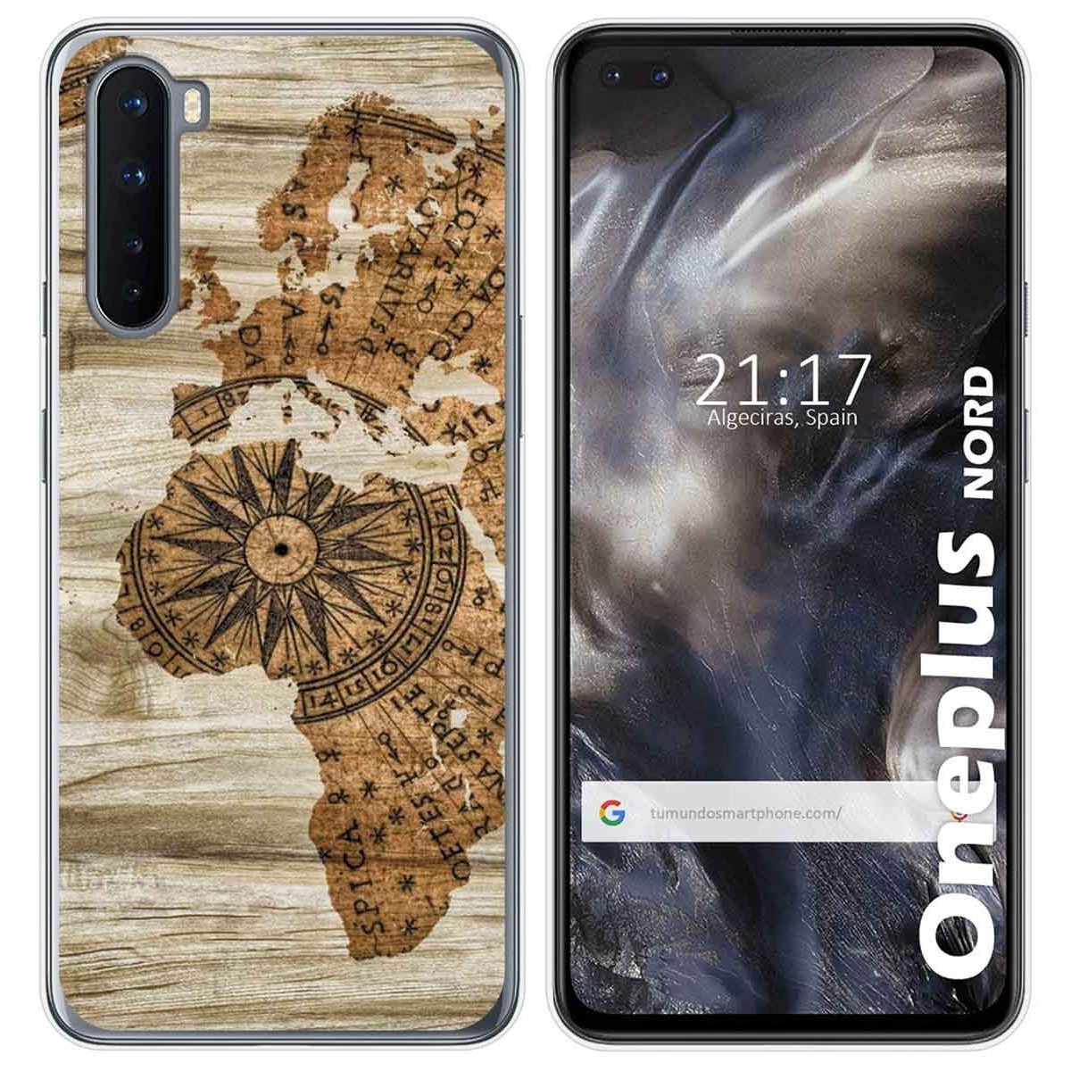 Funda Gel Tpu para OnePlus Nord diseño Madera 07 Dibujos