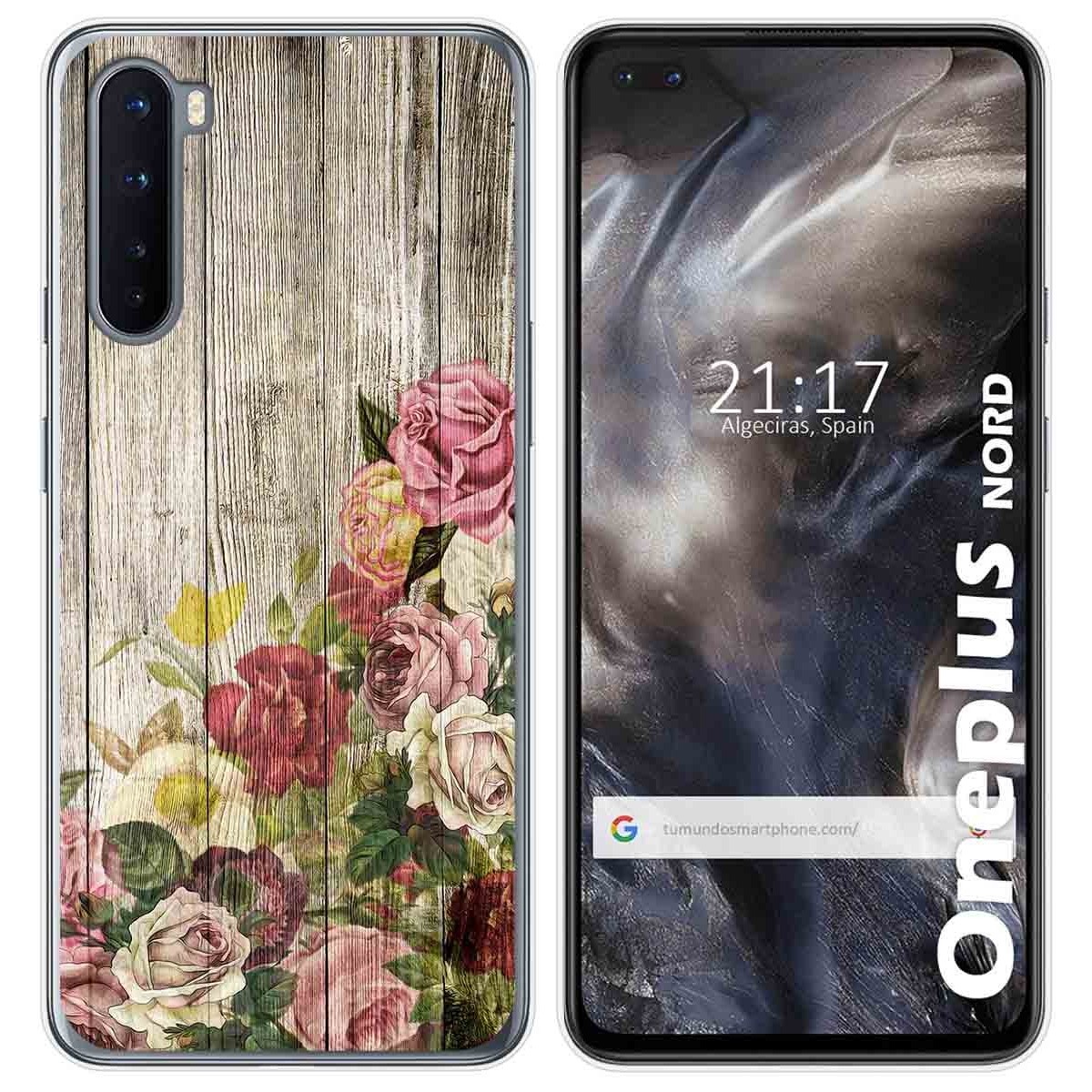 Funda Gel Tpu para OnePlus Nord diseño Madera 08 Dibujos