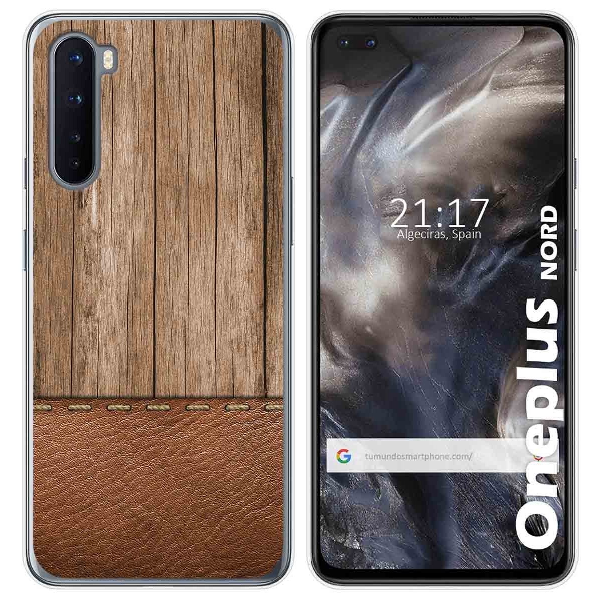 Funda Gel Tpu para OnePlus Nord diseño Madera 09 Dibujos