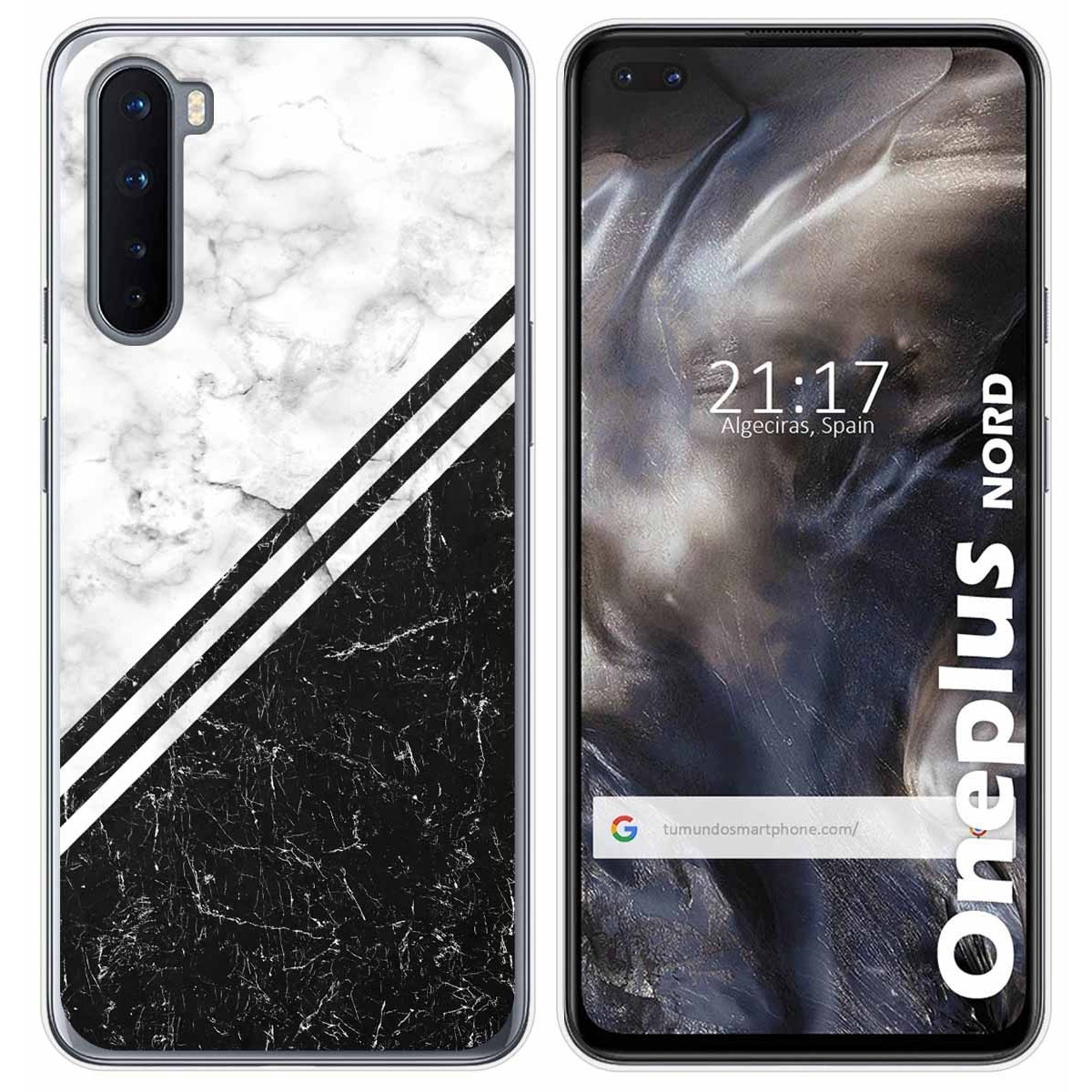 Funda Gel Tpu para OnePlus Nord diseño Mármol 01 Dibujos