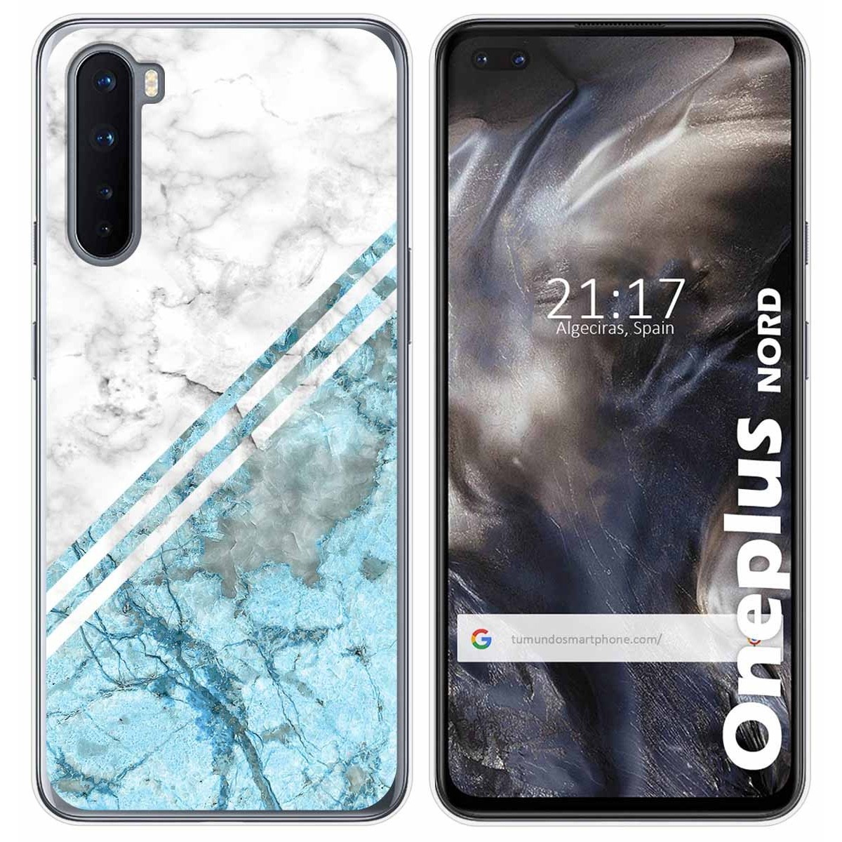 Funda Gel Tpu para OnePlus Nord diseño Mármol 02 Dibujos