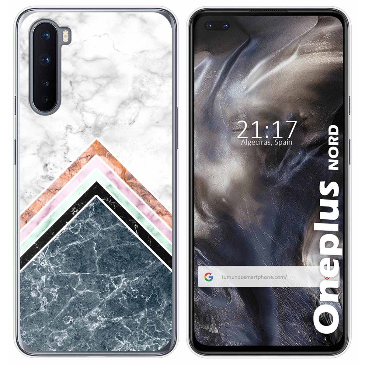 Funda Gel Tpu para OnePlus Nord diseño Mármol 05 Dibujos