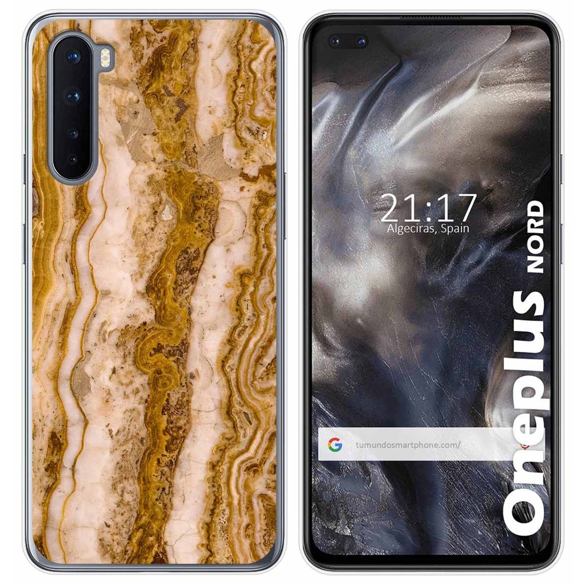 Funda Gel Tpu para OnePlus Nord diseño Mármol 10 Dibujos
