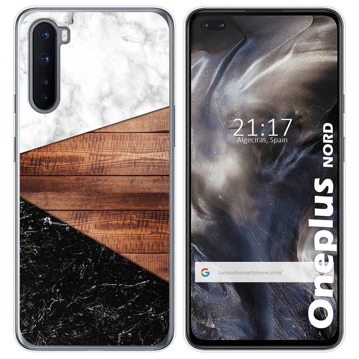 Funda Gel Tpu para OnePlus Nord diseño Mármol 11 Dibujos