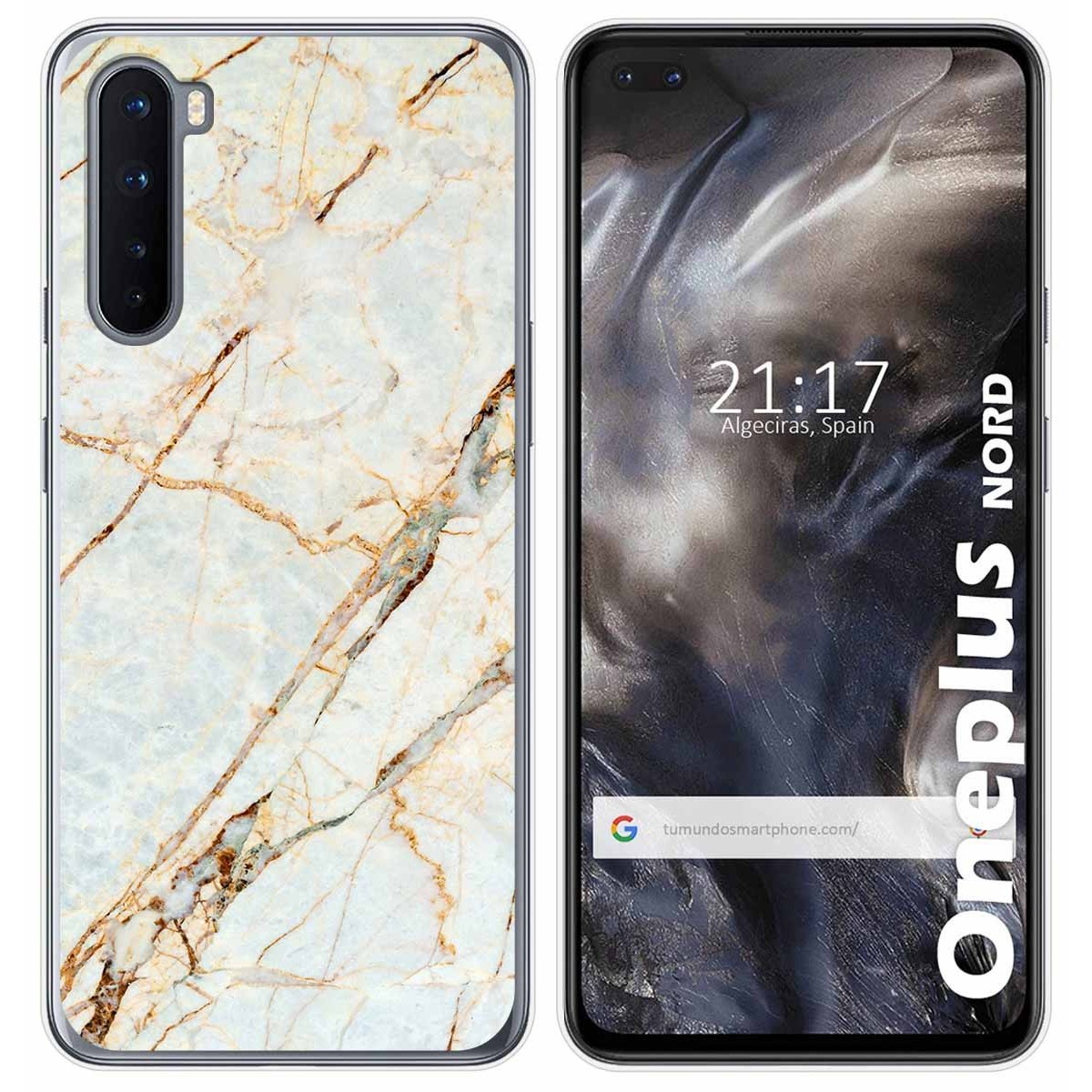 Funda Gel Tpu para OnePlus Nord diseño Mármol 13 Dibujos