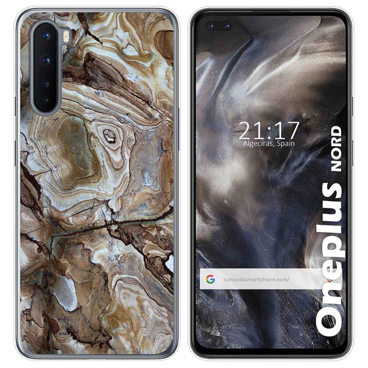 Funda Gel Tpu para OnePlus Nord diseño Mármol 14 Dibujos