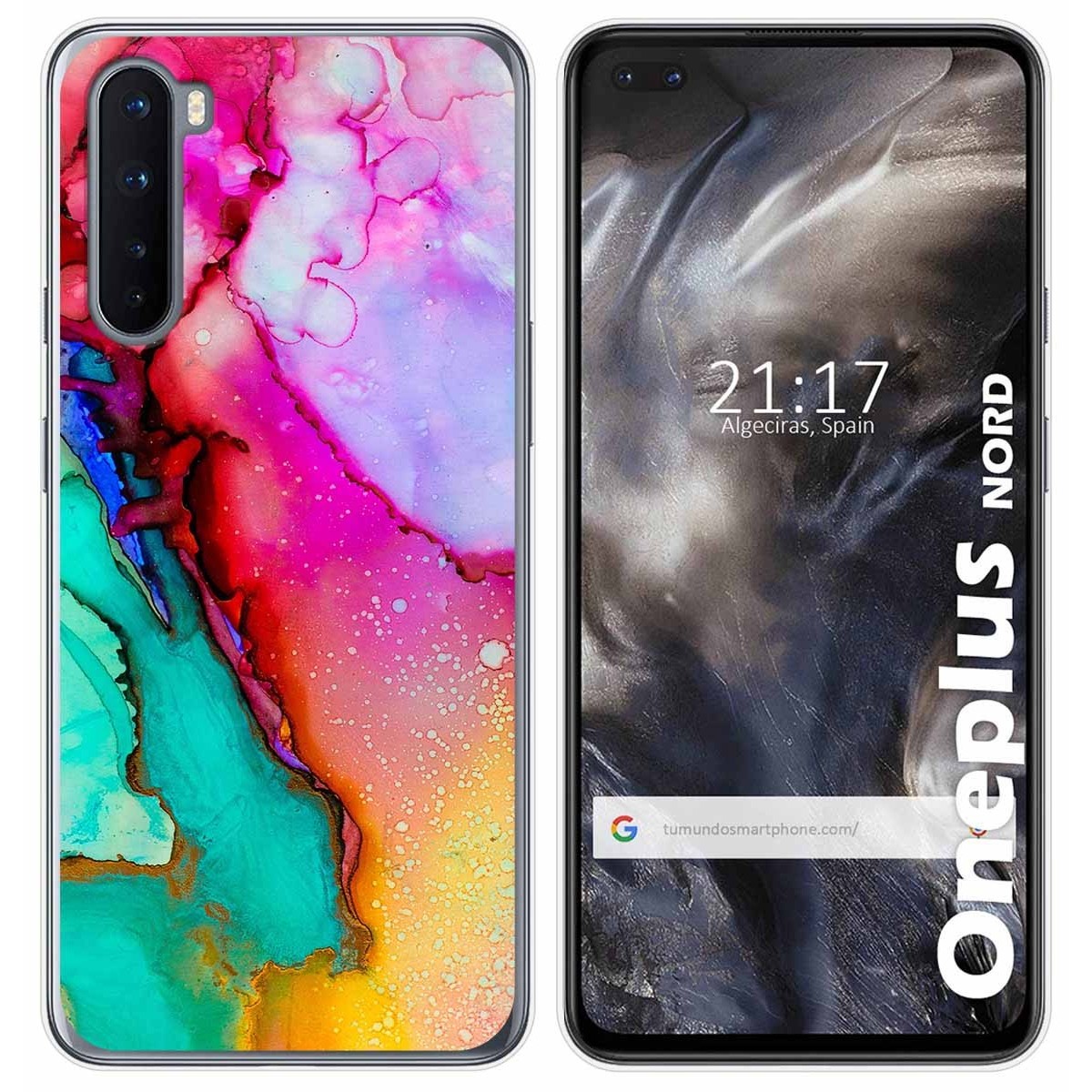 Funda Gel Tpu para OnePlus Nord diseño Mármol 15 Dibujos