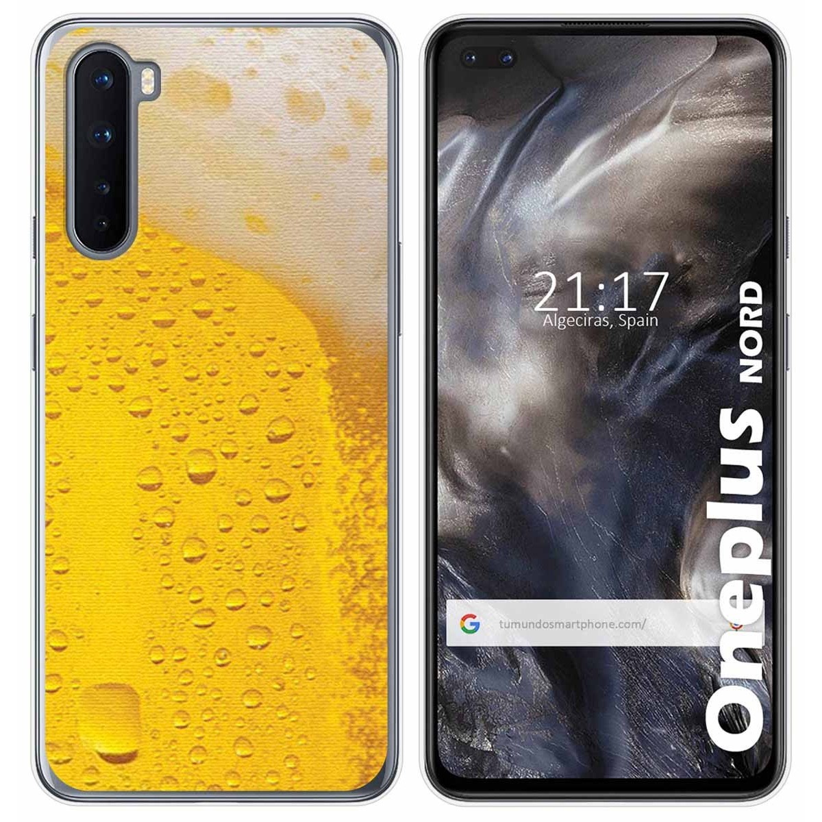 Funda Gel Tpu para OnePlus Nord diseño Cerveza Dibujos