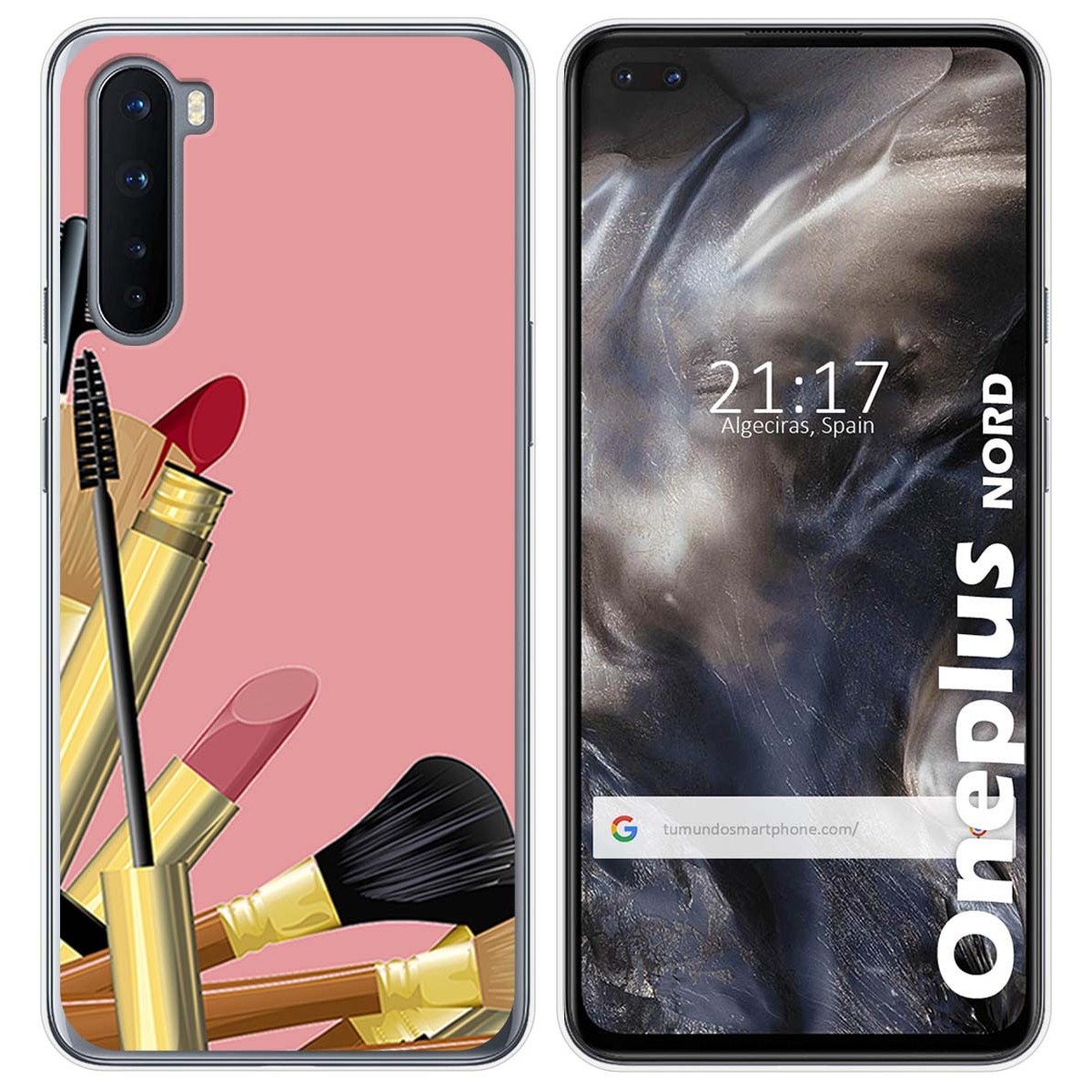 Funda Gel Tpu para OnePlus Nord diseño Brochas Dibujos