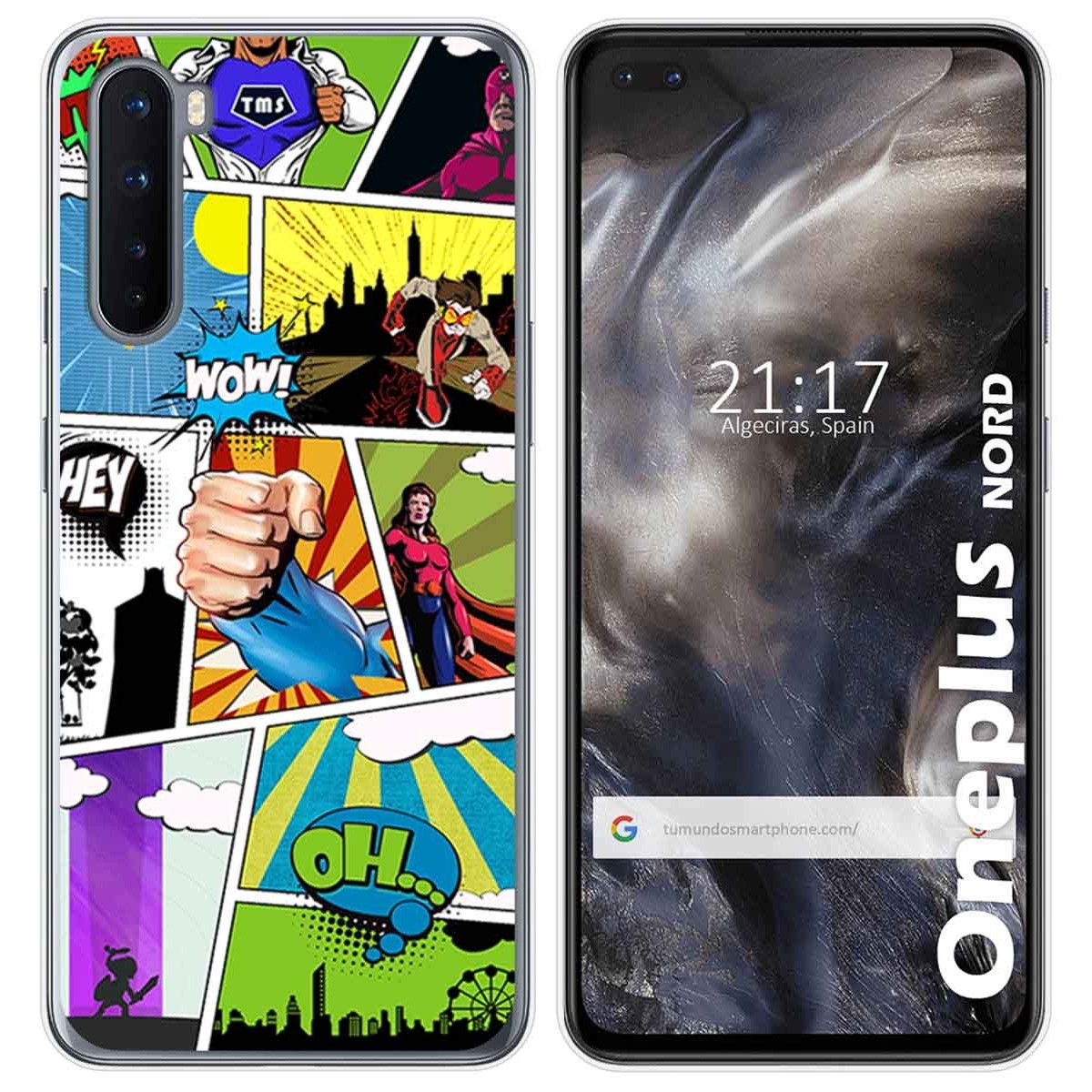 Funda Gel Tpu para OnePlus Nord diseño Comic Dibujos