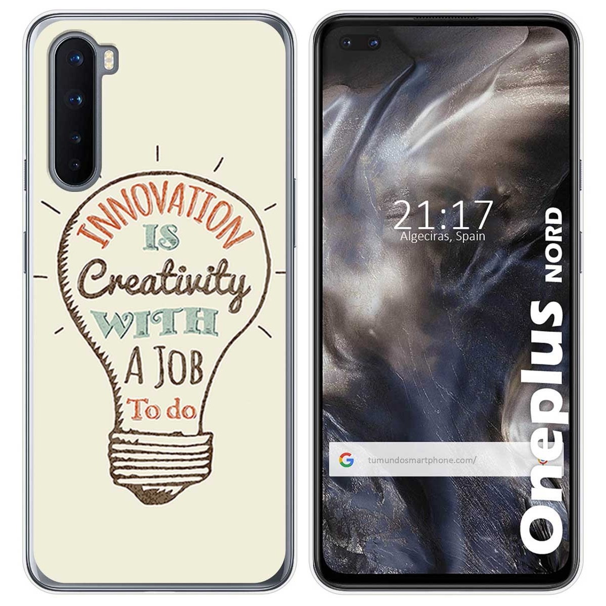 Funda Gel Tpu para OnePlus Nord diseño Creativity Dibujos