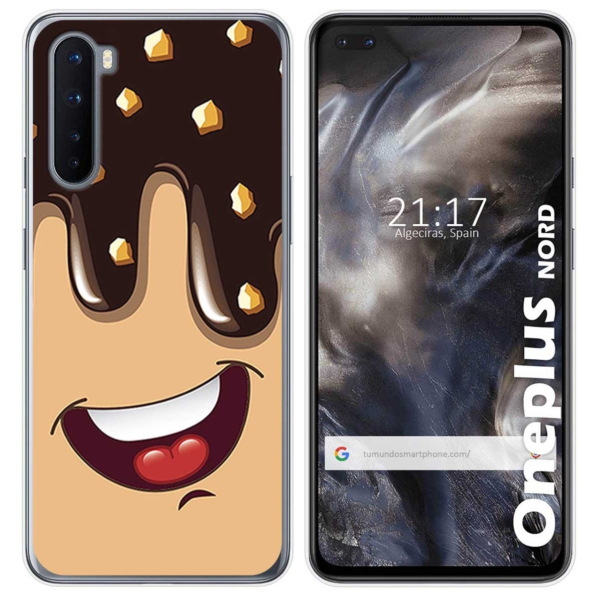 Funda Gel Tpu para OnePlus Nord diseño Helado Chocolate Dibujos