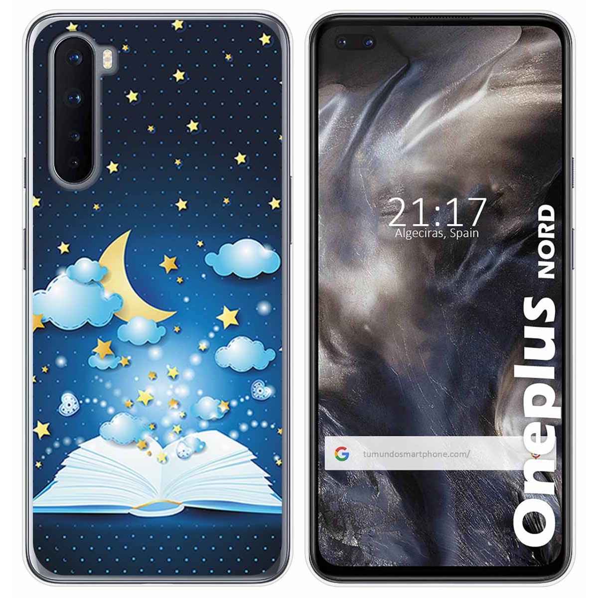 Funda Gel Tpu para OnePlus Nord diseño Libro Cuentos Dibujos