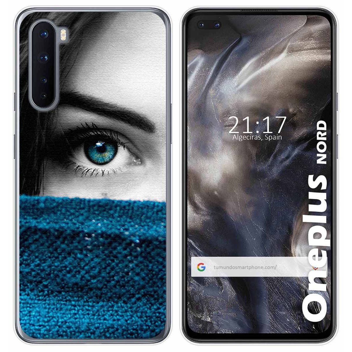 Funda Gel Tpu para OnePlus Nord diseño Ojo Dibujos