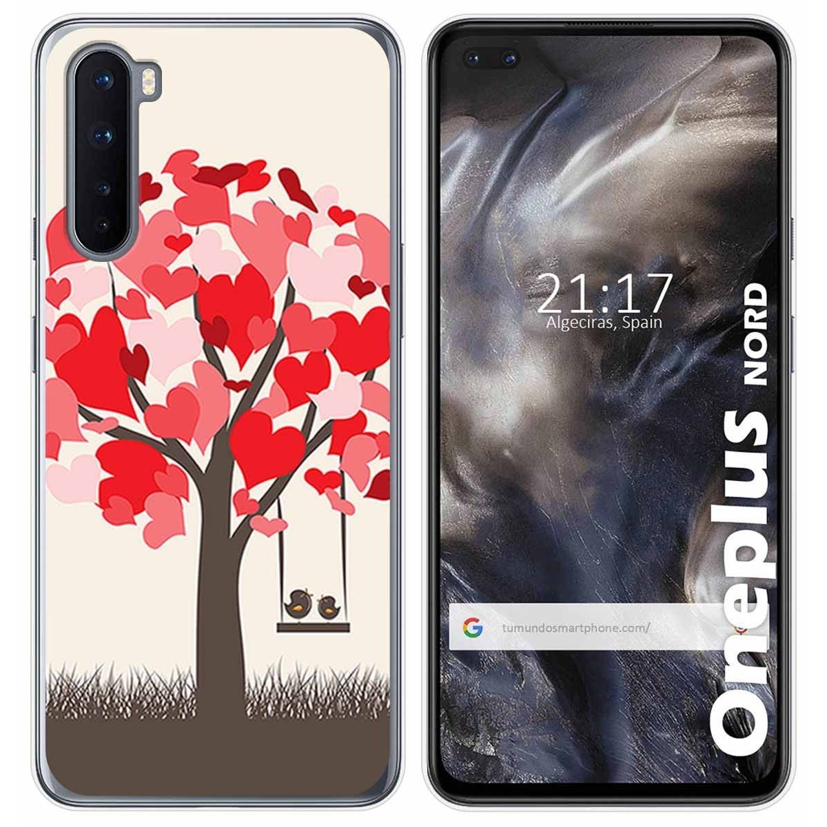 Funda Gel Tpu para OnePlus Nord diseño Pajaritos Dibujos