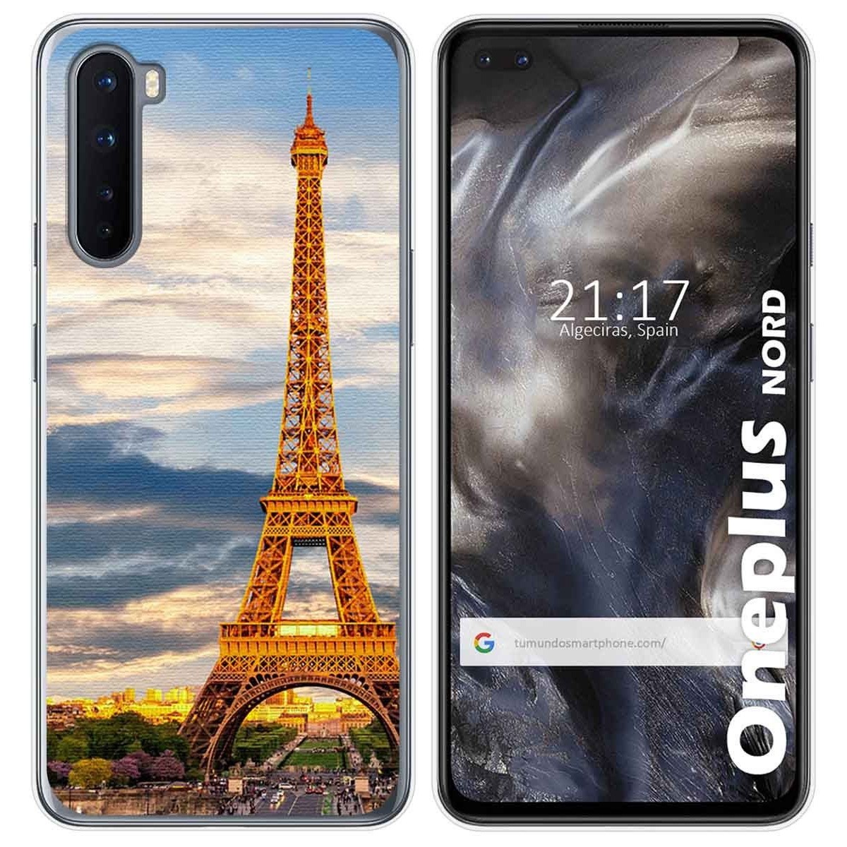 Funda Gel Tpu para OnePlus Nord diseño Paris Dibujos
