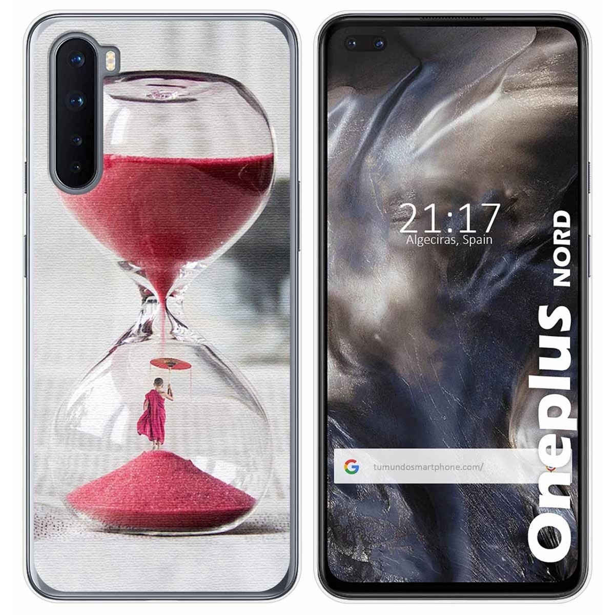 Funda Gel Tpu para OnePlus Nord diseño Reloj Dibujos