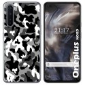 Funda Gel Tpu para OnePlus Nord diseño Snow Camuflaje Dibujos