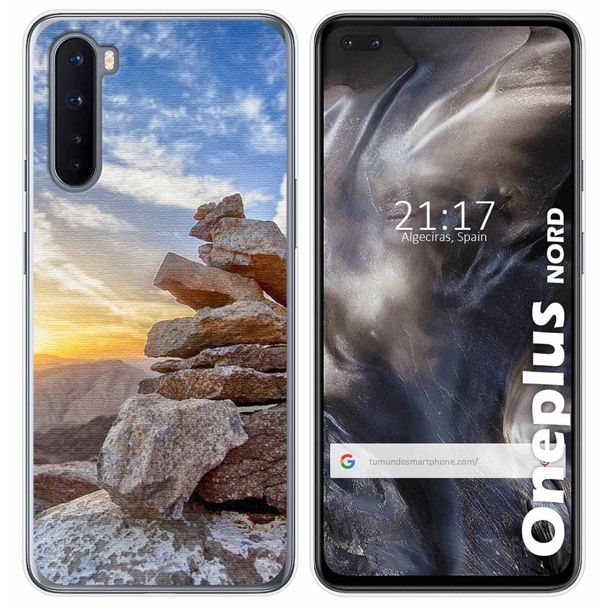 Funda Gel Tpu para OnePlus Nord diseño Sunset Dibujos