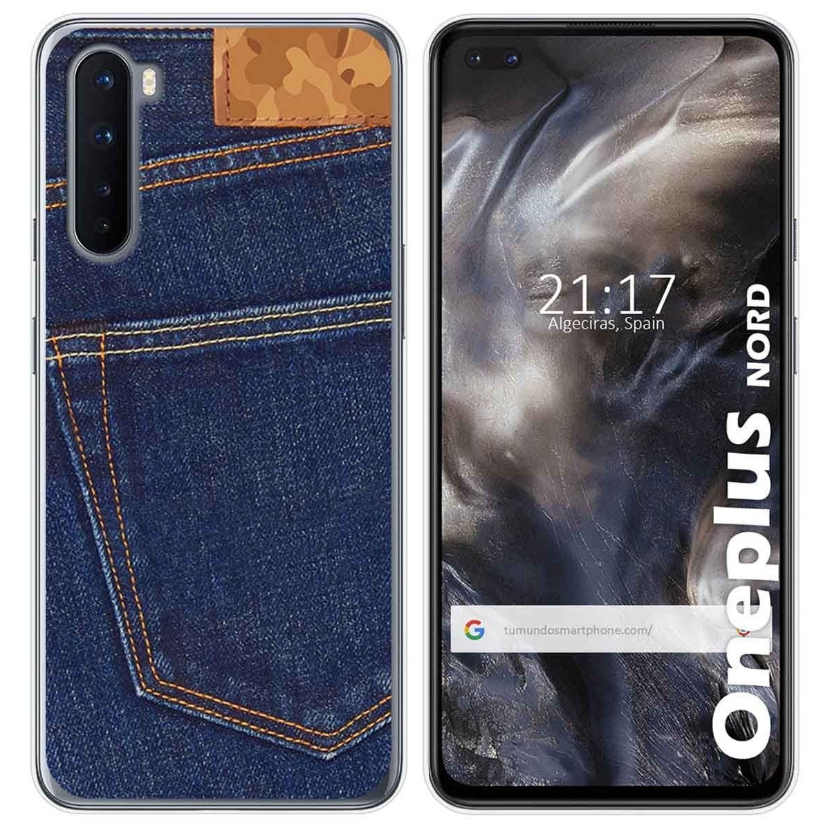 Funda Gel Tpu para OnePlus Nord diseño Vaquero Dibujos