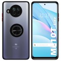 Funda Mate con Borde Negra y Anillo Giratorio 360 para Xiaomi Mi 10T Lite