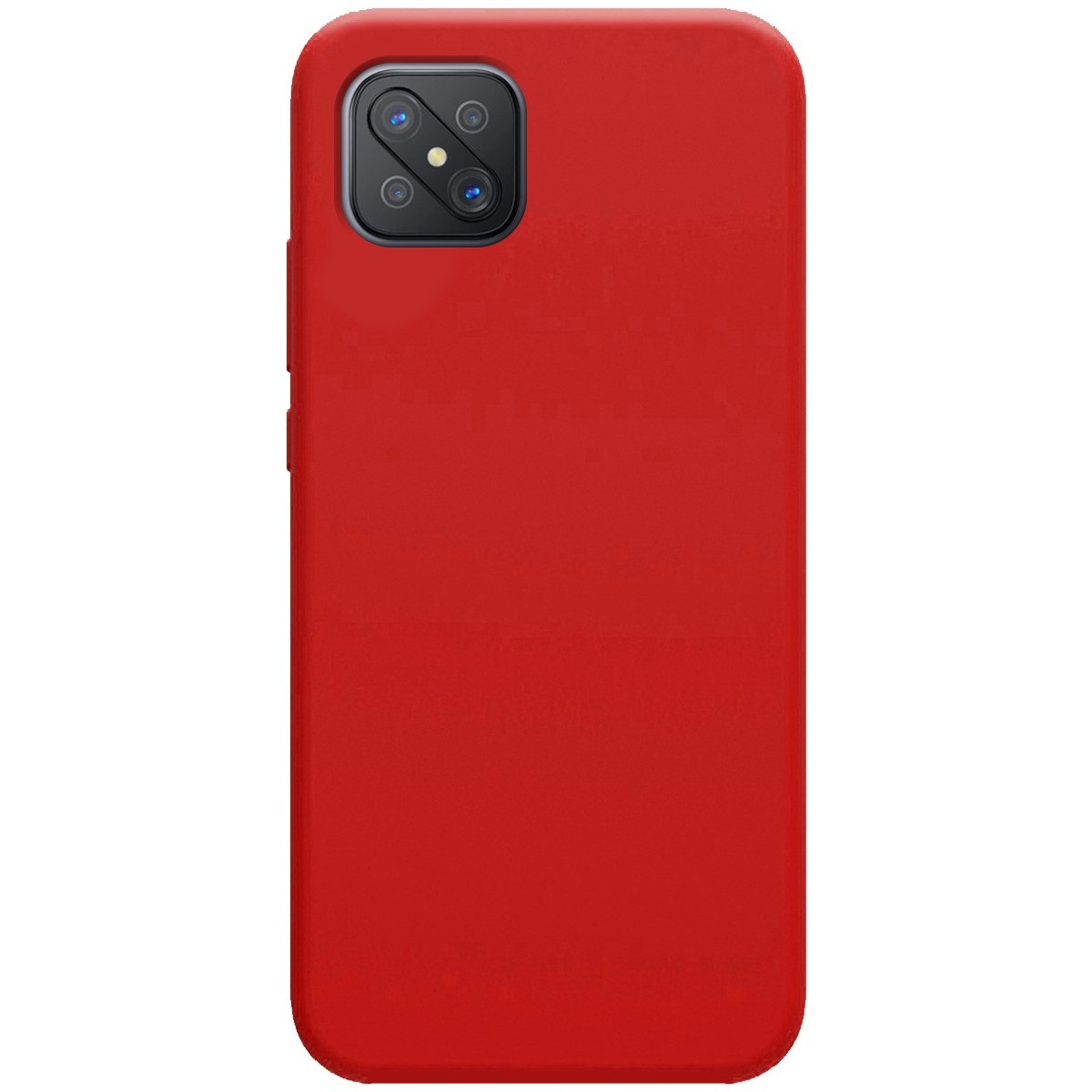 Funda Silicona Líquida Ultra Suave para Oppo Reno 4Z 5G color Roja