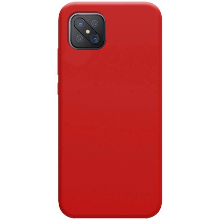 Funda Silicona Líquida Ultra Suave para Oppo Reno 4Z 5G color Roja