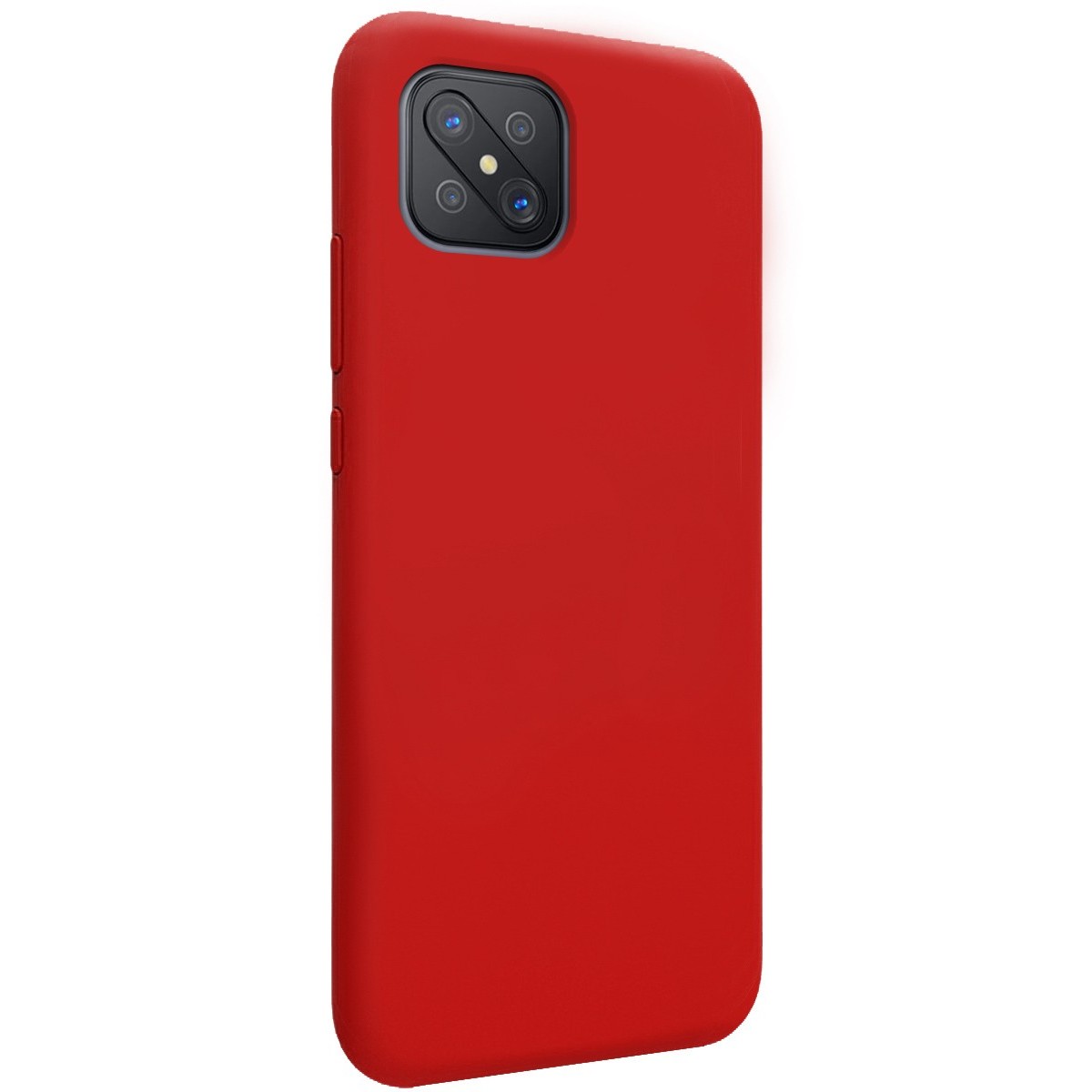Funda Silicona Líquida Ultra Suave para Oppo Reno 4Z 5G color Roja