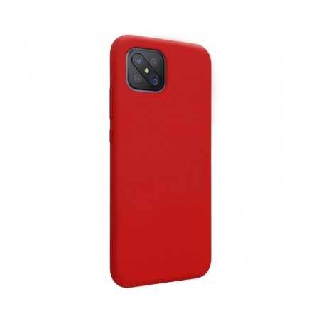 Funda Silicona Líquida Ultra Suave para Oppo Reno 4Z 5G color Roja