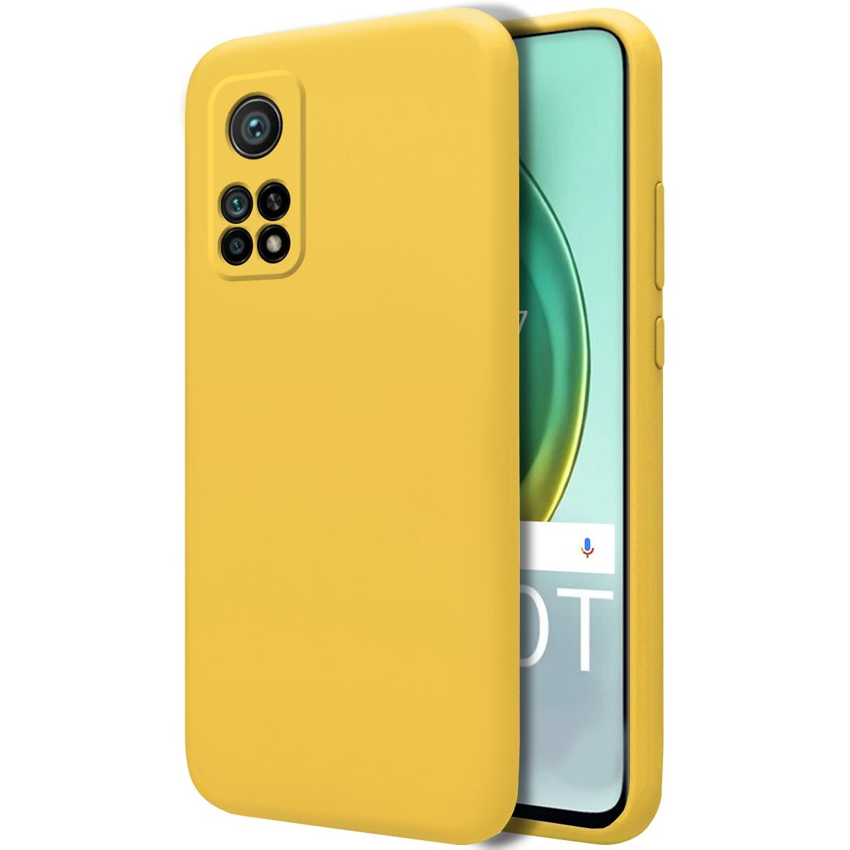 Funda Silicona Líquida Ultra Suave para Xiaomi Mi 10T / 10T Pro color Amarilla