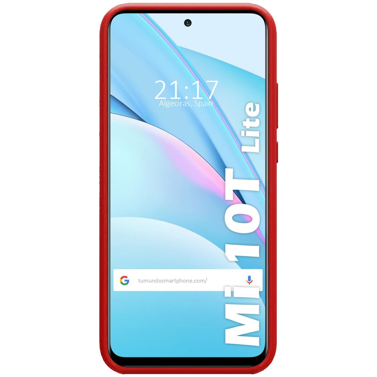 Funda Silicona Líquida Ultra Suave para Xiaomi Mi 10T Lite color Roja