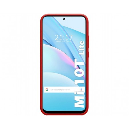 Funda Silicona Líquida Ultra Suave para Xiaomi Mi 10T Lite color Roja