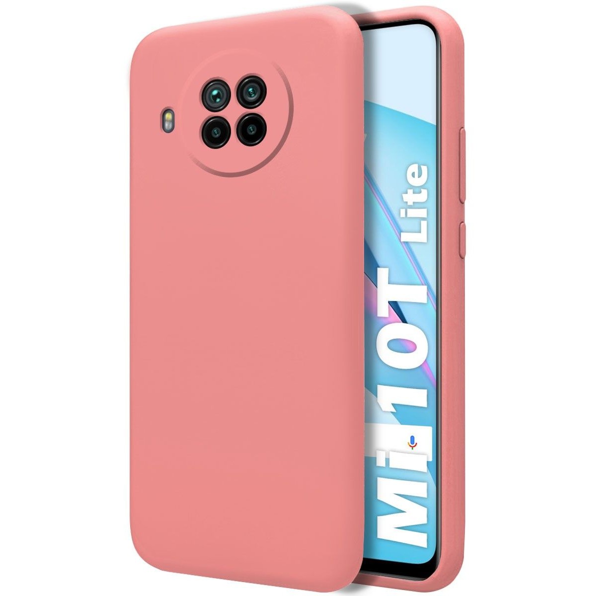 Funda Silicona Líquida Ultra Suave para Xiaomi Mi 10T Lite color Rosa
