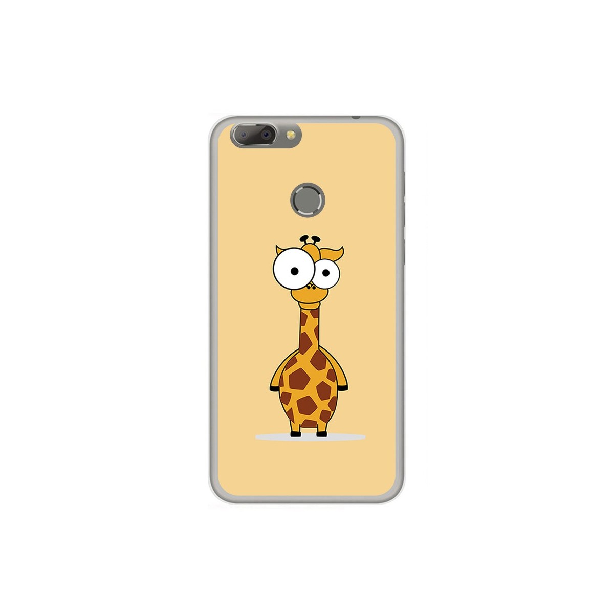 Funda Gel Tpu para Oukitel U20 Plus Diseño Jirafa Dibujos